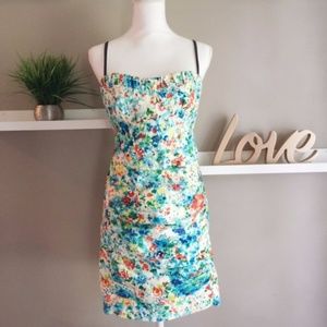 Anthropologie Floral Nanette Lepore Bustier Dress